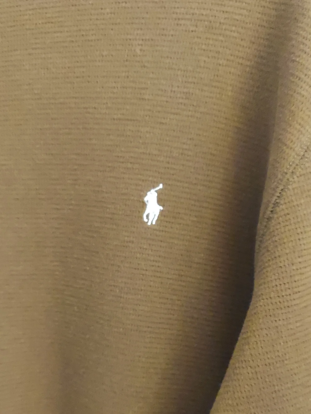 POLO by RALPH LAUREN Sleepwear Brown Waffleknit Long-Sleeve Crewneck Pullover L